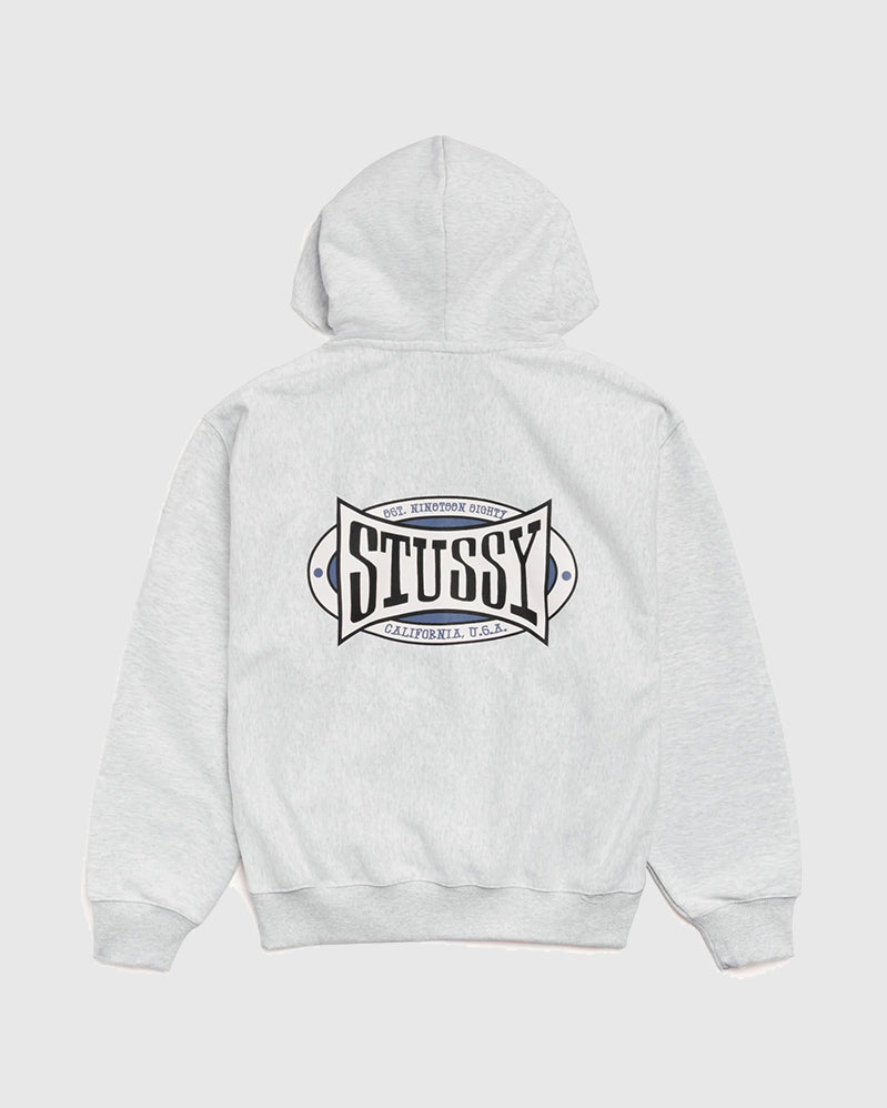 Stussy Champion Zip Hood - Ash Heather