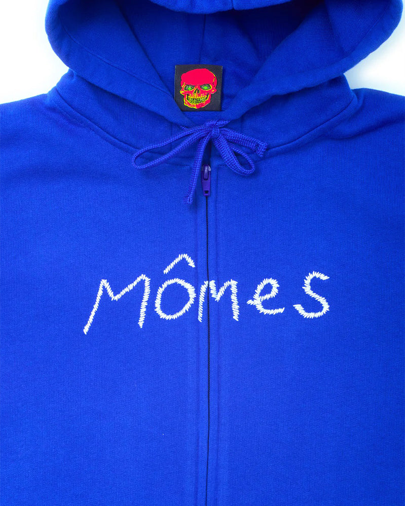 Mômes Hoodie - Zip Pocket - Blue