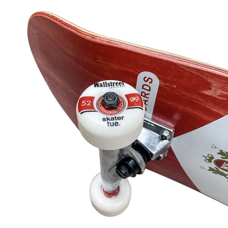 Wallstreet Skateboard Complet - Malbac Original Red