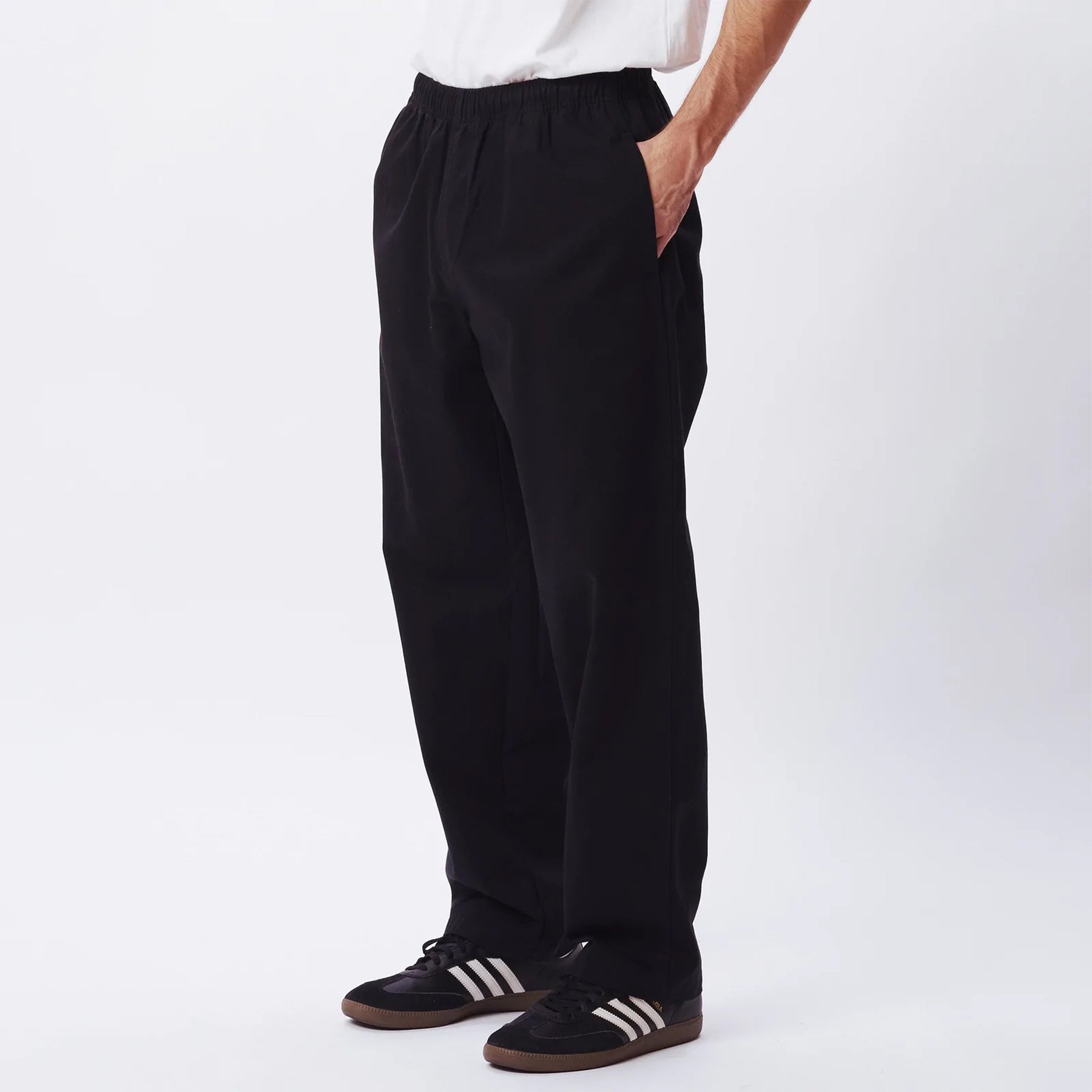 obey easy pant twill black