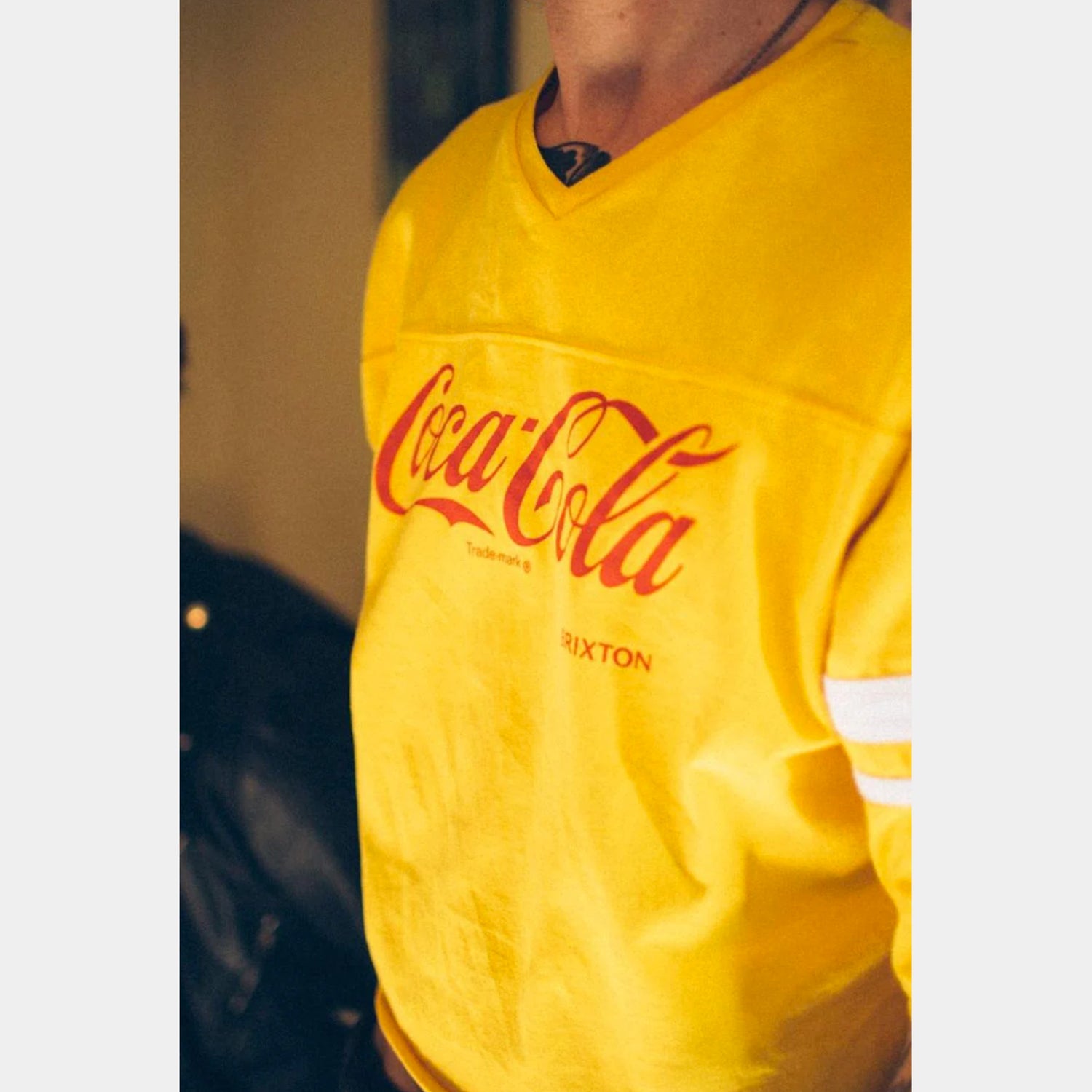 Brixton Tee - Coca-Cola Classic Football - Yellow